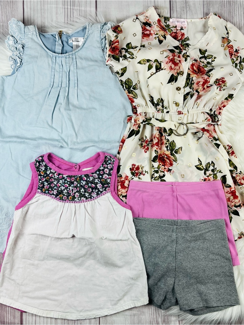Tea Collection Girls 6 Bundle Miki Miette Dress Shorts Set Summer 5pc